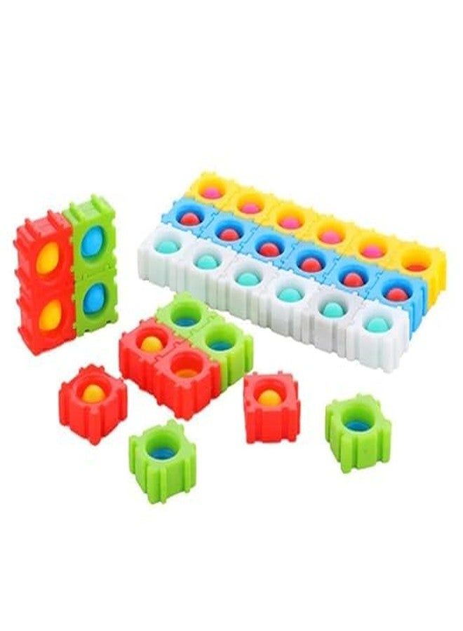 Caltero Toys Pop It Puzzle, Push Pop Bubble Toy, Plastic Fidget Sensory Toy with Sliding Lock Mechanism for Kids-2024-1PCS - Image 2